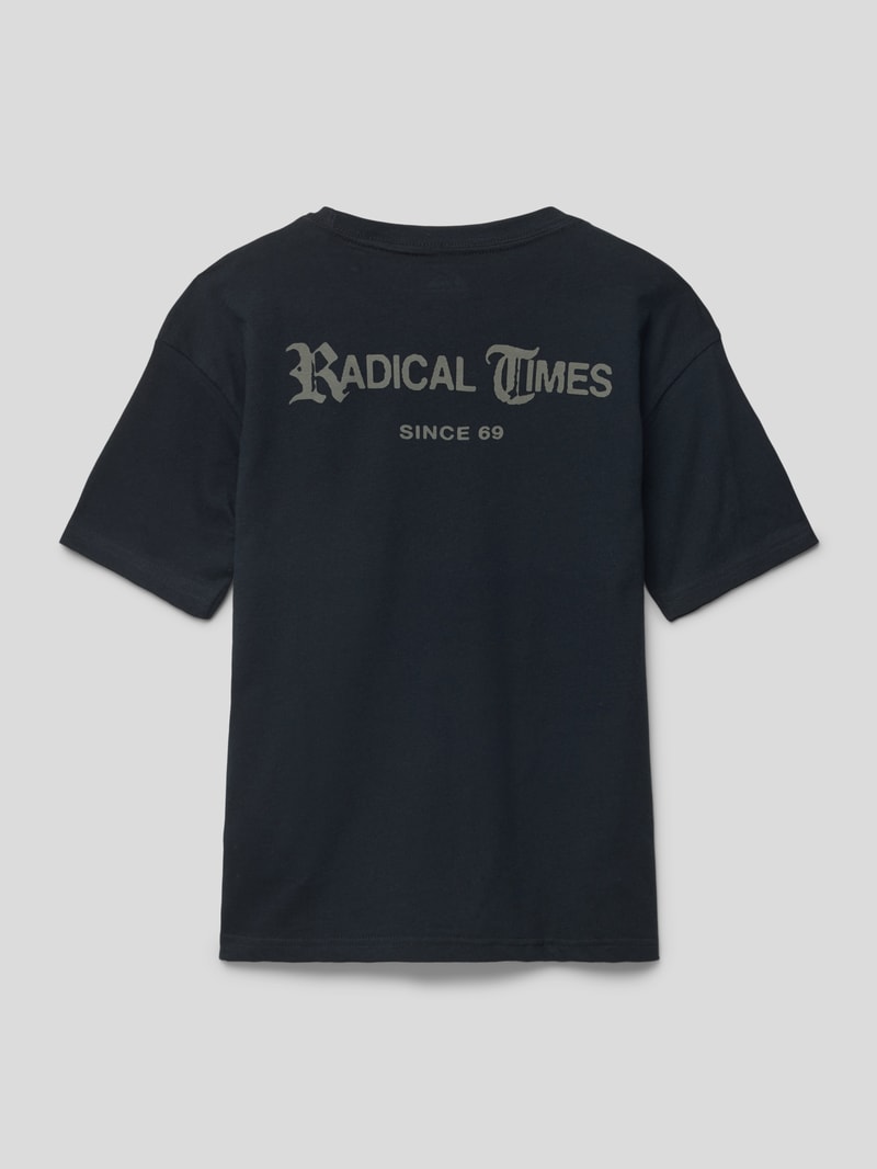 T-Shirt mit Label-Print Modell 'RADICAL' in schwarz