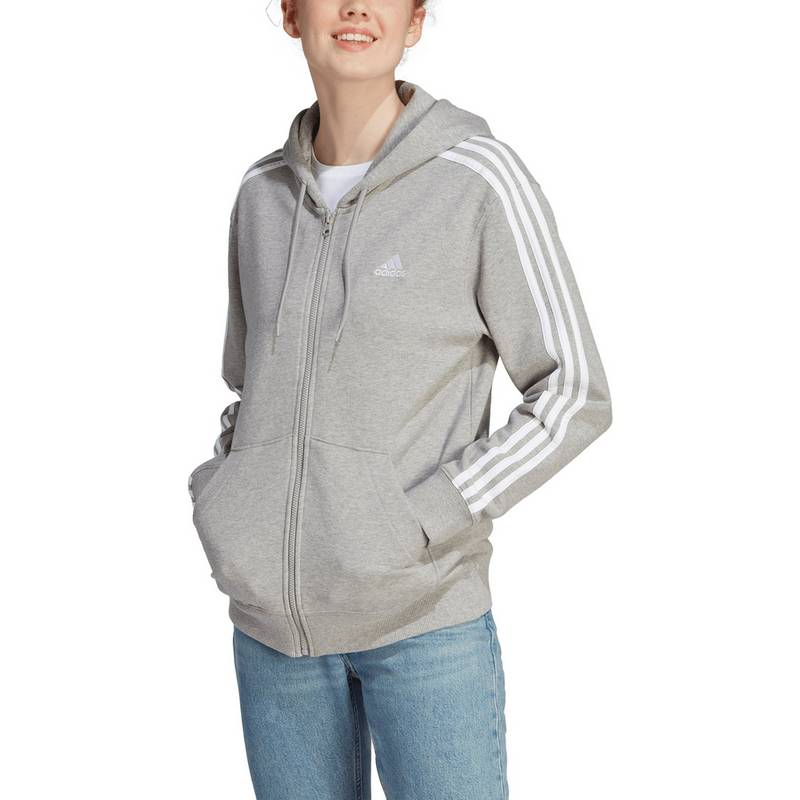 adidas ESSENTIALS 3-STREIFEN FRENCH TERRY Sweatjacke Damen