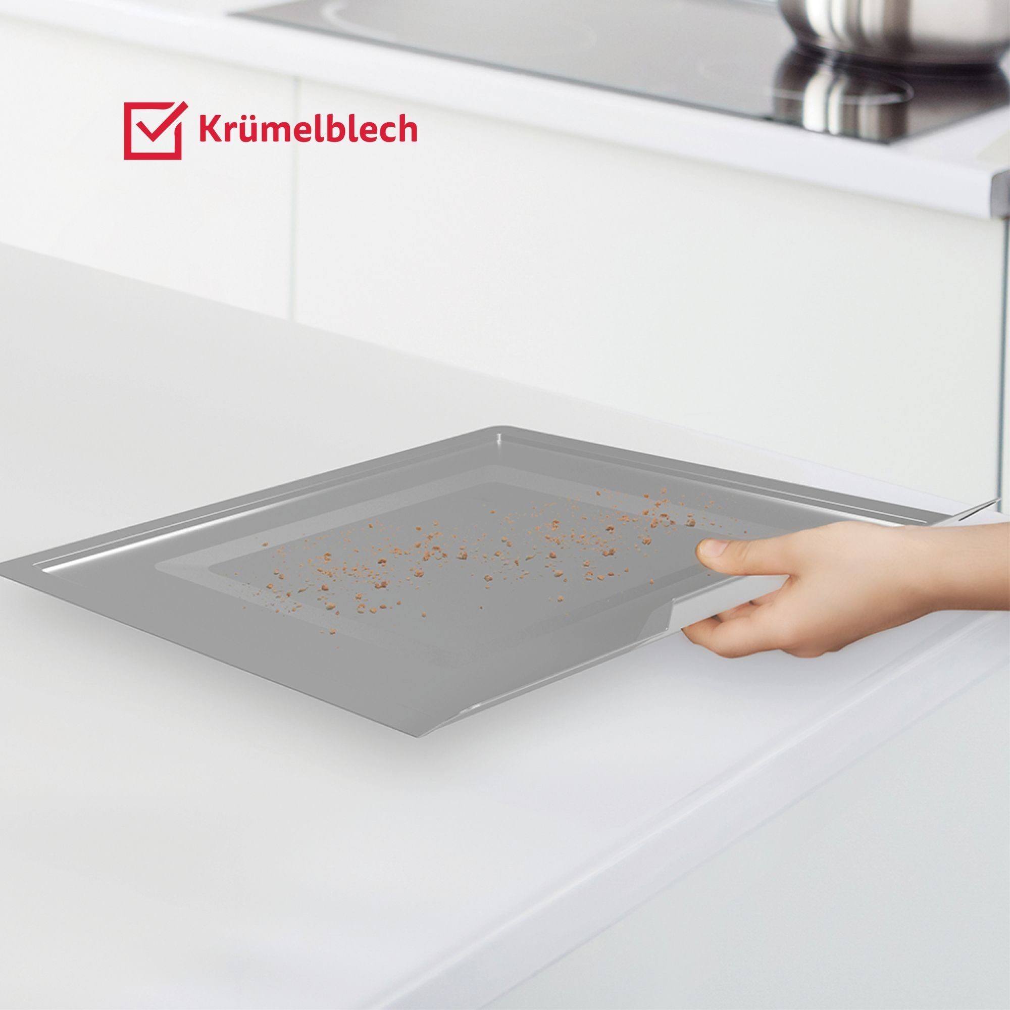 ICQN Minibackofen 20 L, Ober-/Unterhitze mit Umluft, 5 Grill-Funktion, Timer, 1500 W, Pizza-Backofen, 80°-250°C, Backblech/Grill/Krümelblech und Blechhalter