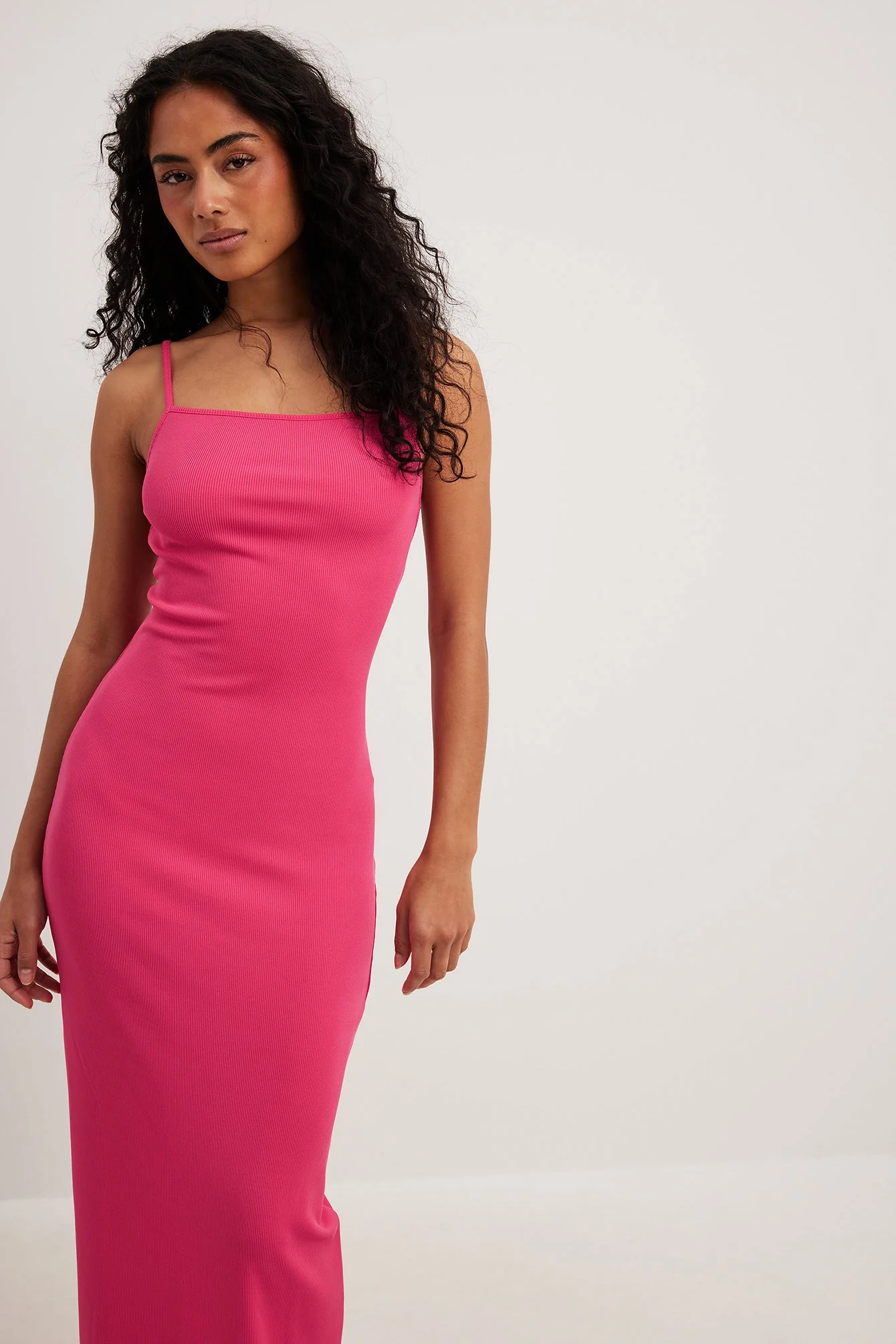 Jersey-Maxikleid mit offenem Rücken