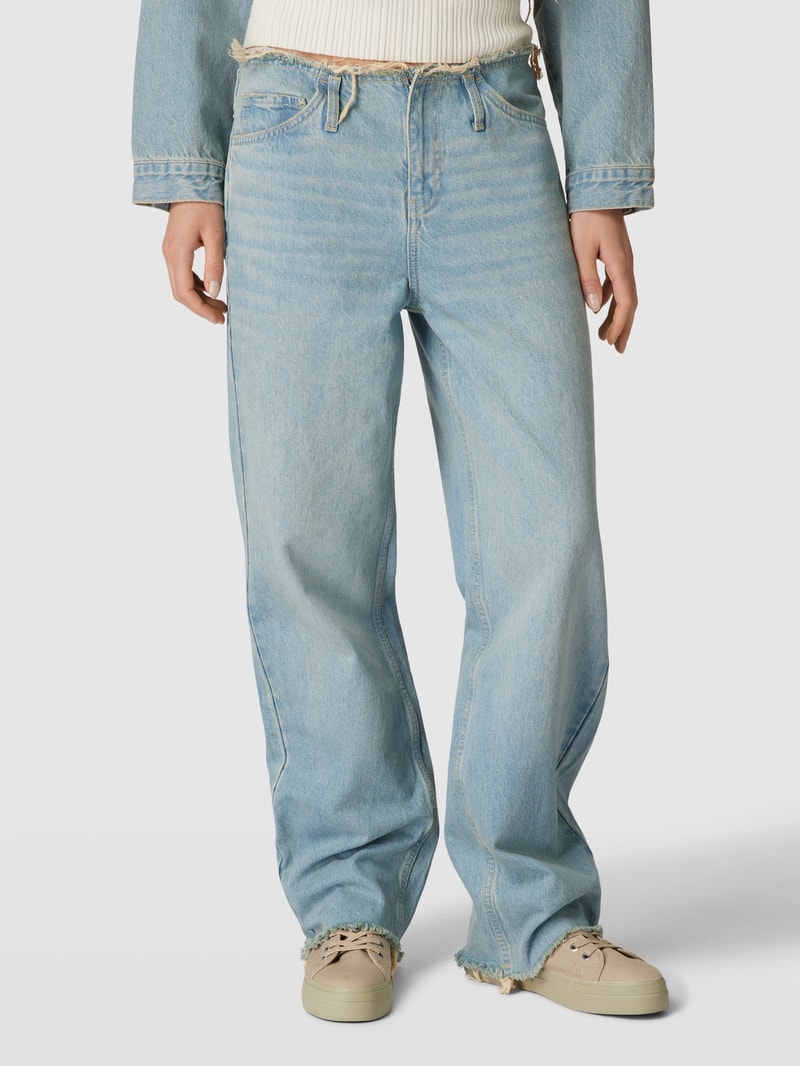 Relaxed Fit Jeans im Destroyed-Look Modell 'FRANKIE' in hellblau