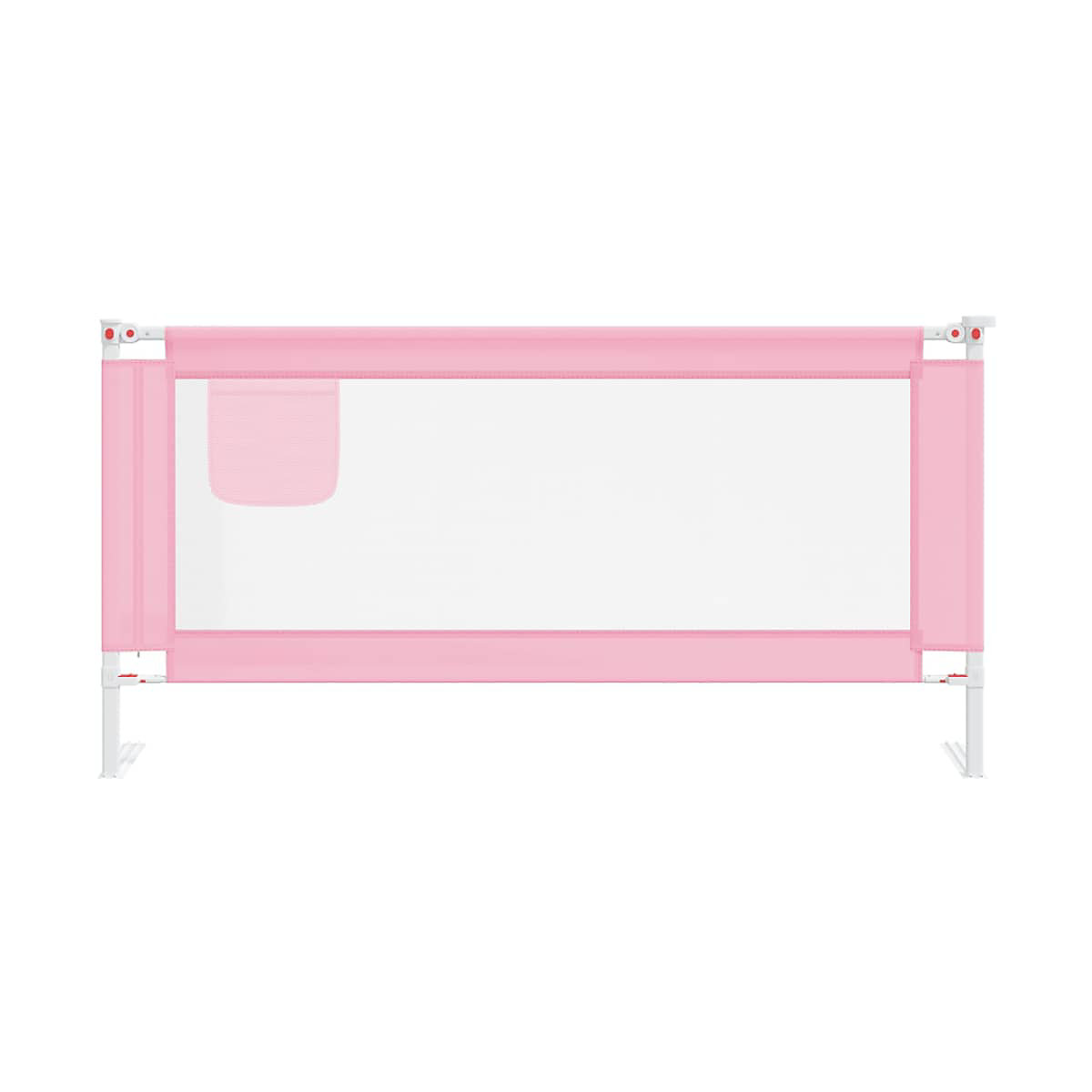 Kleinkind-Bettschutzgitter Rosa 180x25 cm Stoff