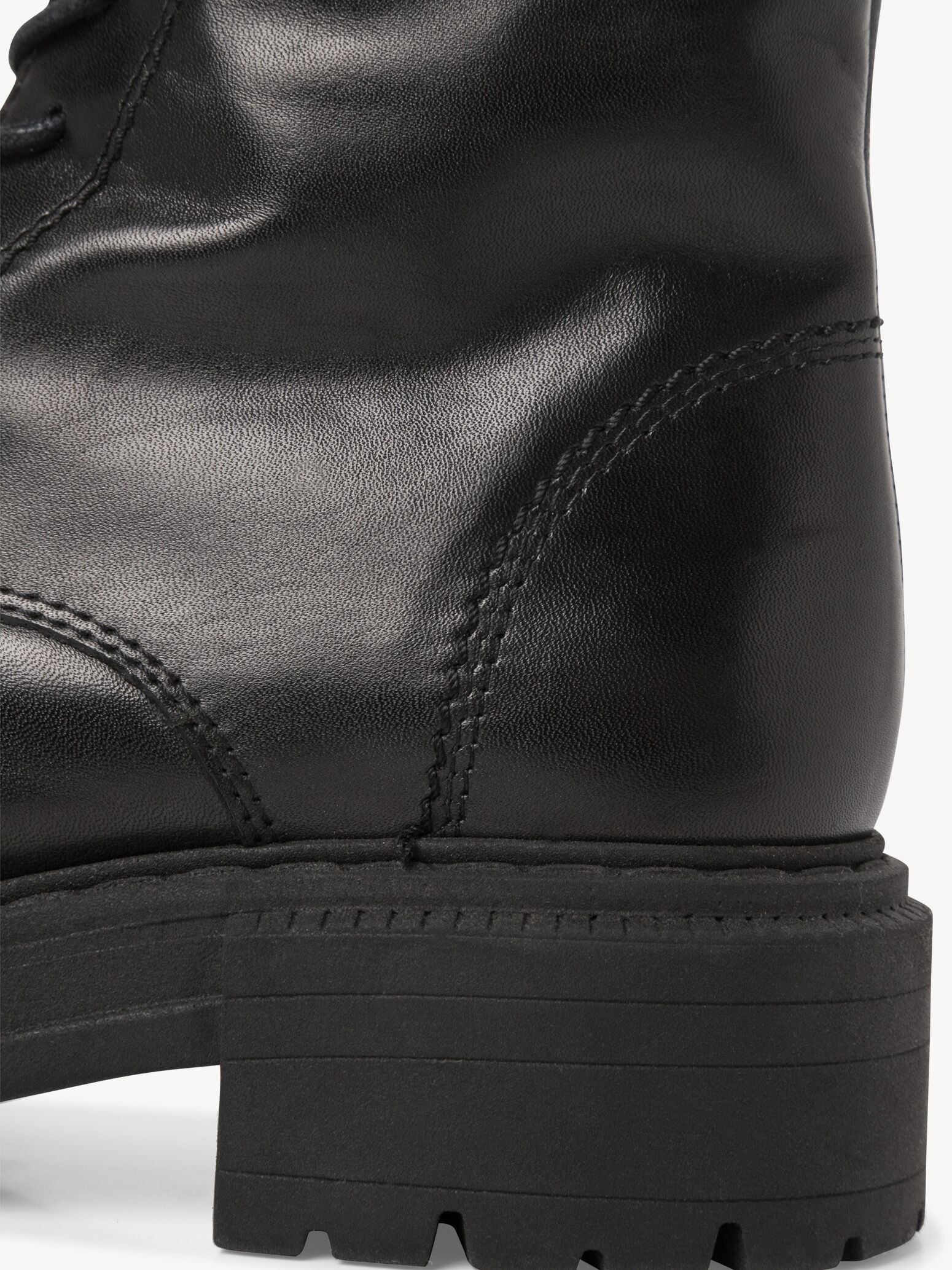 Bottine en cuir - noir doublure chaude