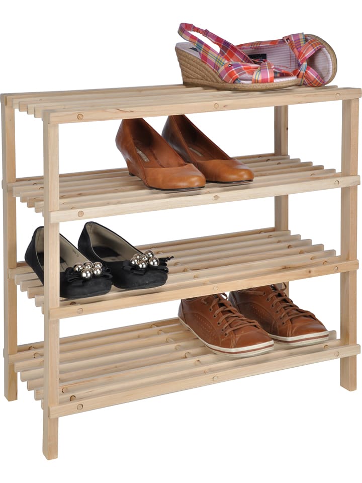 Nordheim Schuhregal in Hellbraun - (B)54 x (H)52 x (T)26 cm günstig kaufen onesize