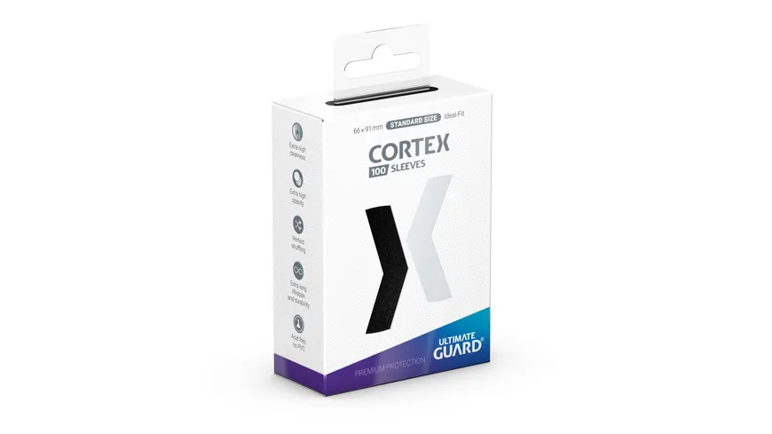 Ultimate Guard Cortex Sleeves Standardgröße Schwarz (100)