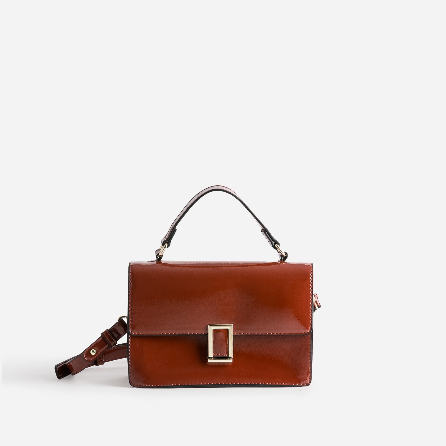 Sac à main tomette verni