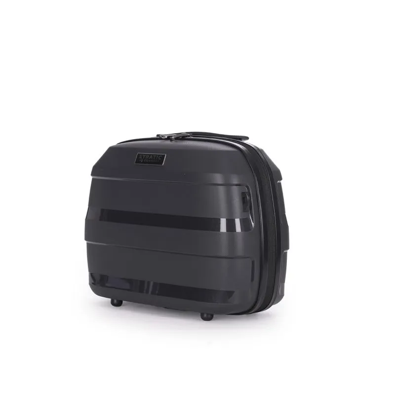 Stratic Straw + Beauty Case - black