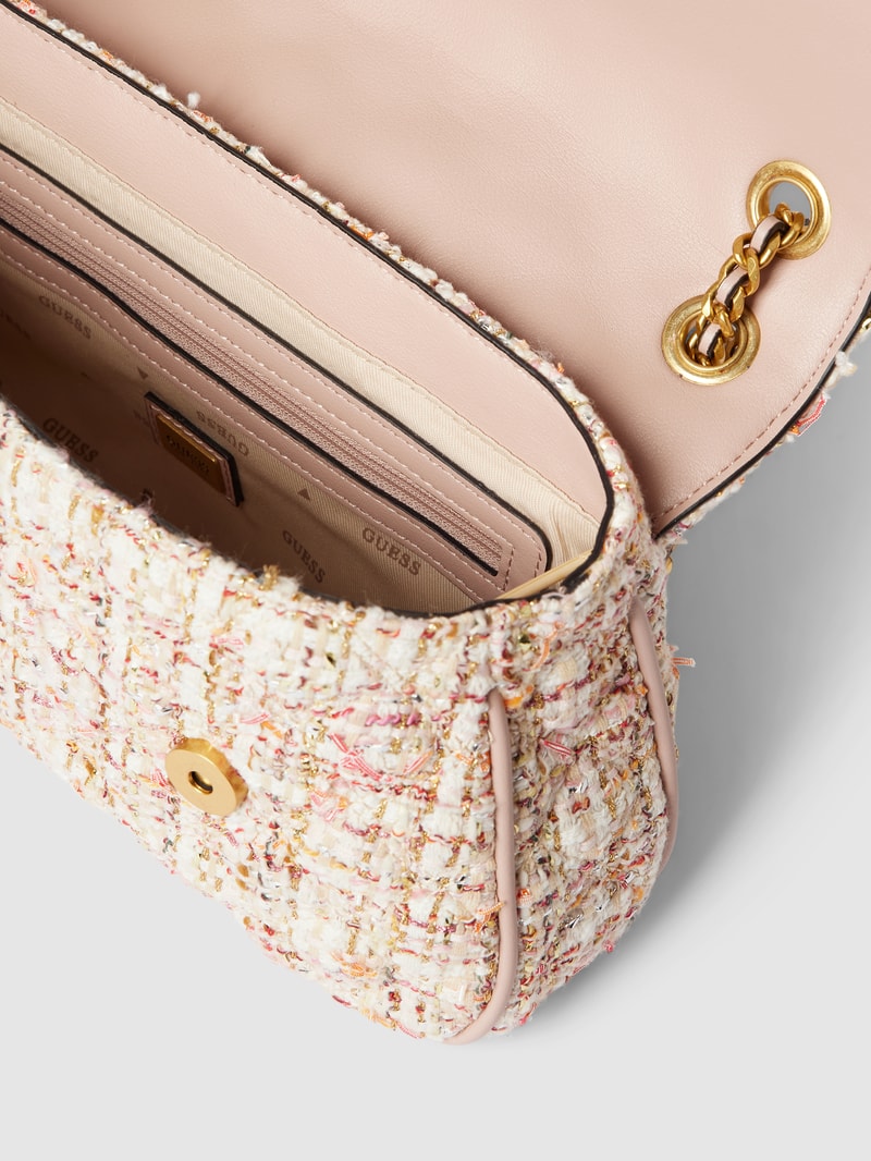 Crossbody Bag in Bouclé-Optik Modell 'GIULLY' in rosa