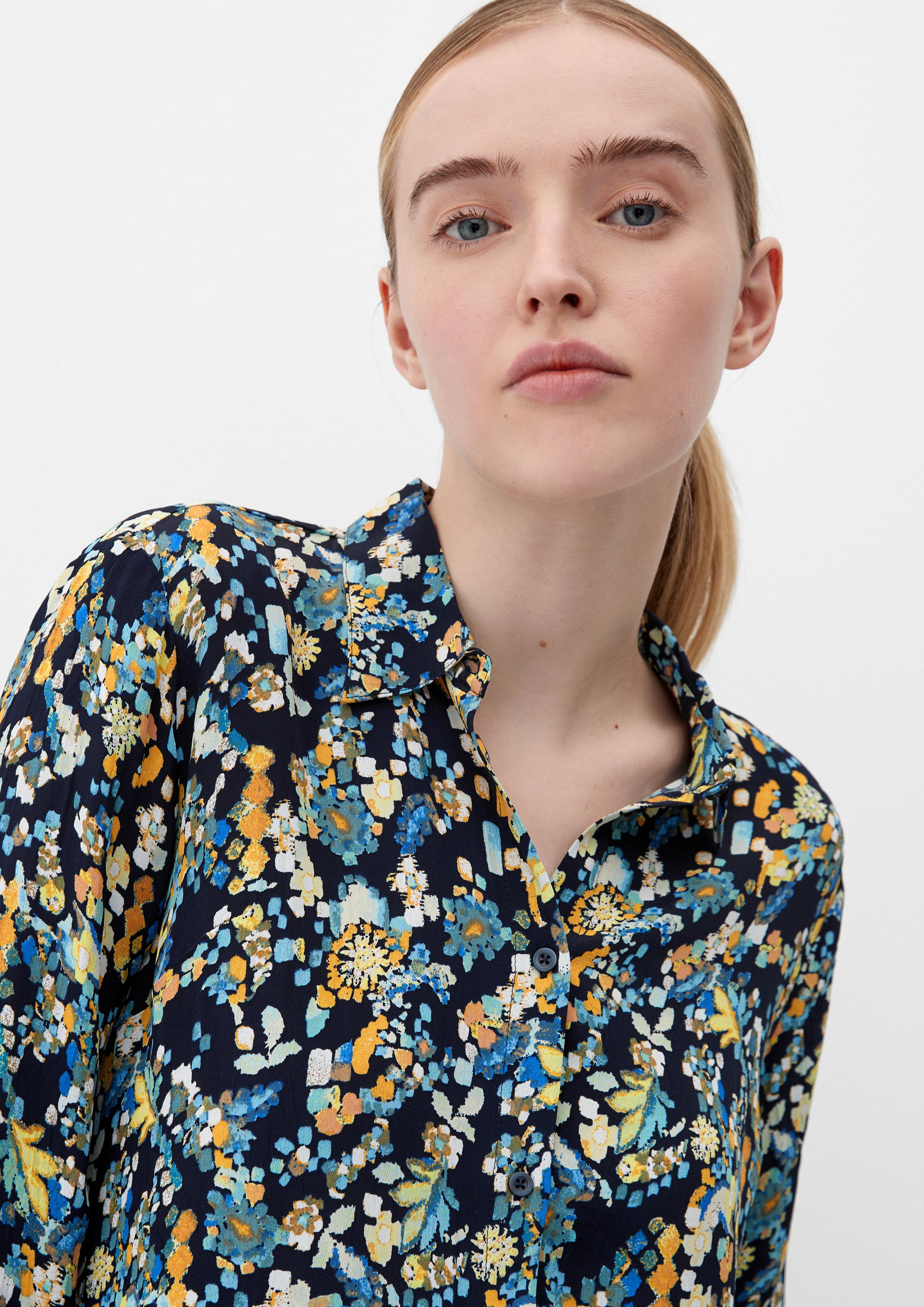Viskosebluse mit Crêpestruktur  2128304-59A0