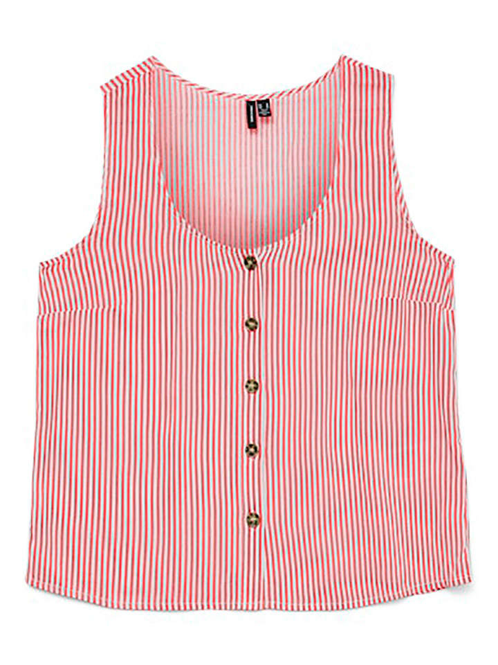Vero Moda Top in Rot/ Weiß günstig kaufen