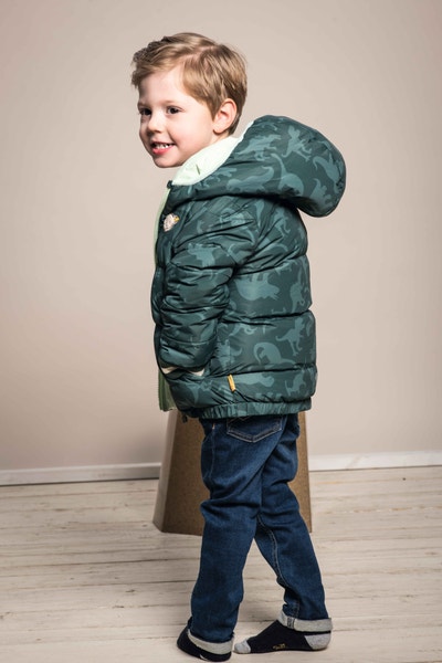 Wendejacke, dunkelgrün für Jungs