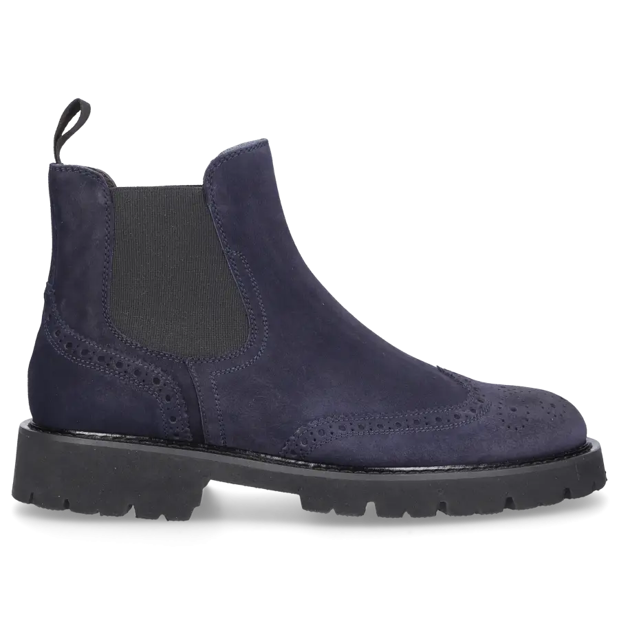 EN AVANT - Stiefel Blau 470-15 Veloursleder - blau