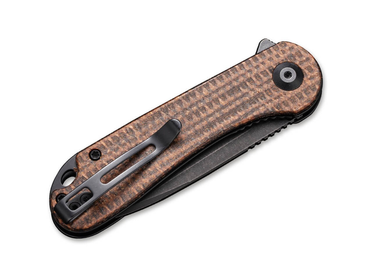 Elementum Micarta Dark Brown Tanto