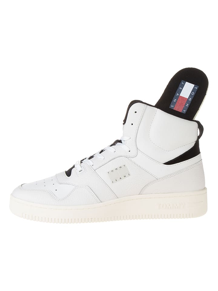 Tommy Hilfiger Shoes Leder-Sneakers in Creme günstig kaufen 46