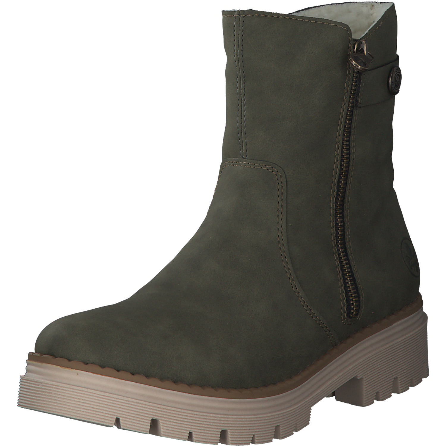 Rieker Z8564, Ankle Boots, Damen, Grün