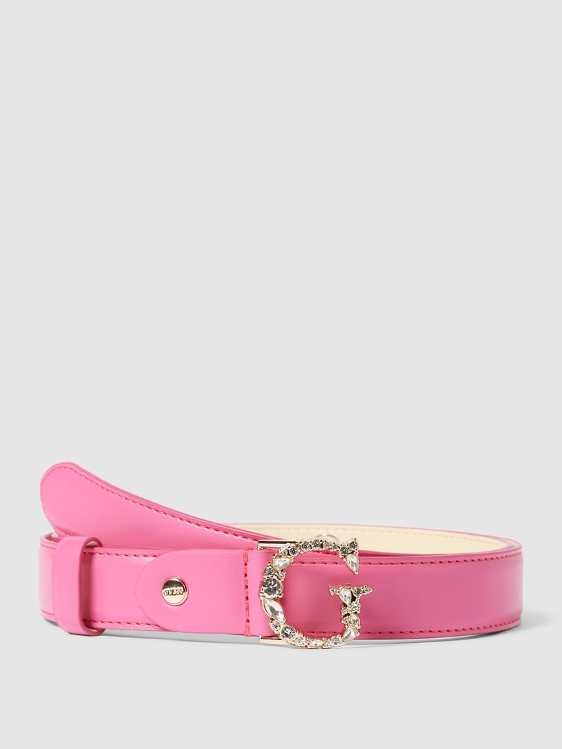 Gürtel mit Label-Applikation Modell 'ADJ & NOT REV' in pink