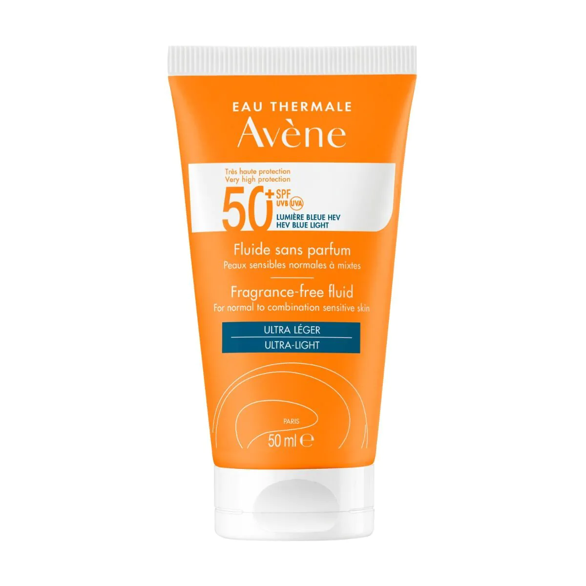 Avène Sun Fluido de Proteção Muito Alta Sem Fragrância FPS 50+