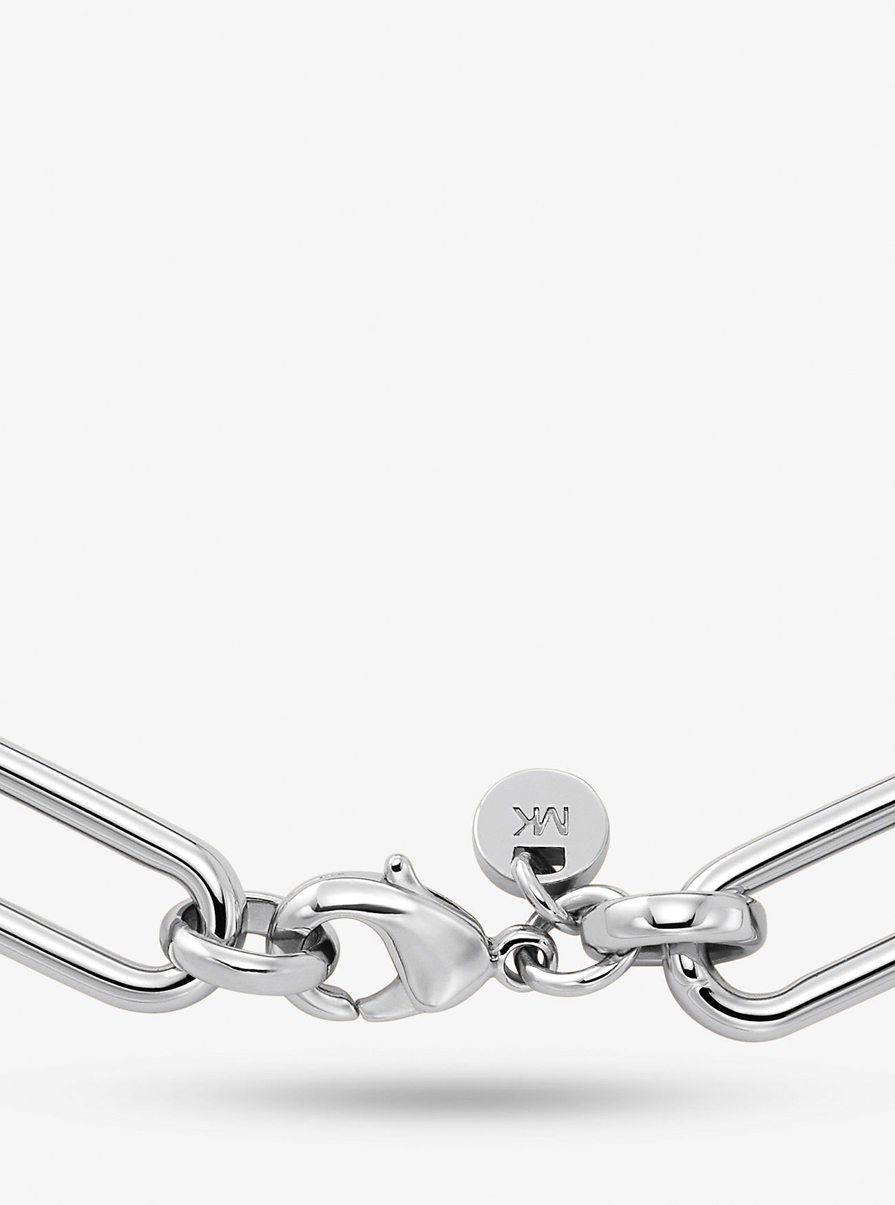Armbånd med edelmetallbelagt messing og empirelogo - sølv