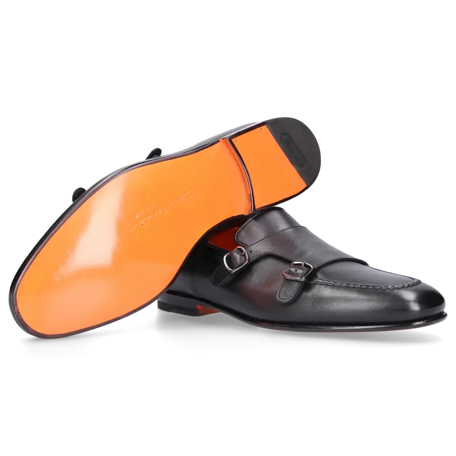 Santoni - Loafer 16848 schwarz - schwarz