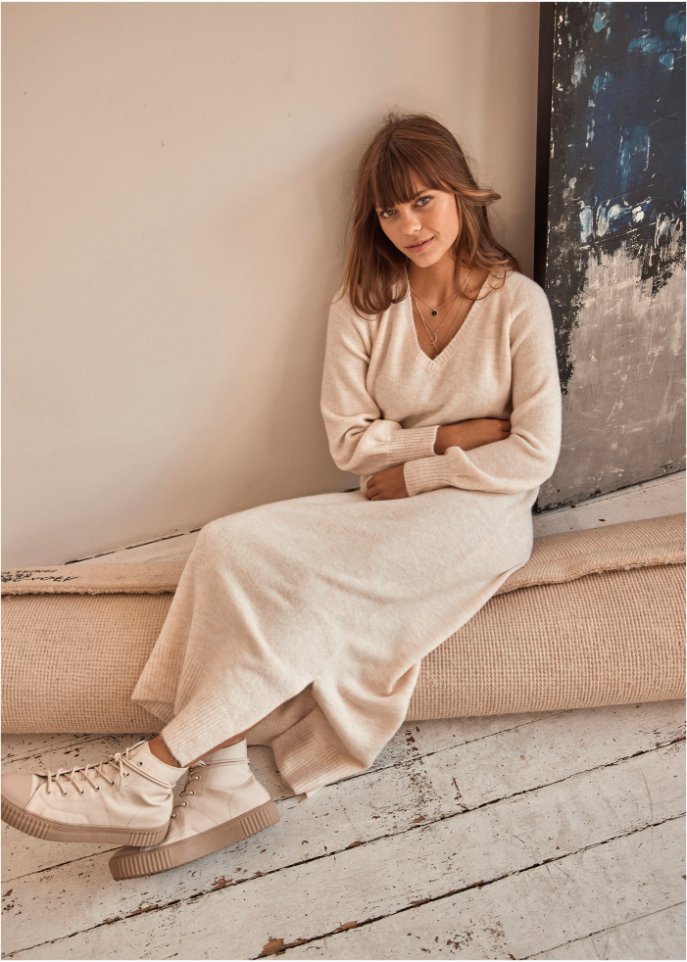 Oversized Strickkleid