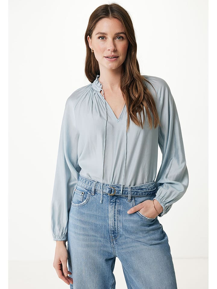 Mexx Bluse in Hellblau günstig kaufen
