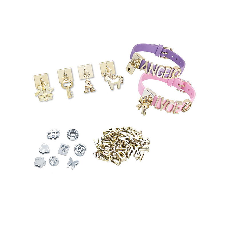 FunToys Armbånd m/charms og bokstaver diy