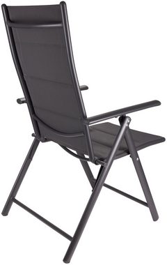 BRUBAKER Gartenstuhl Riva Stuhl mit 7-Fach verstellbarer Rückenlehne (Set, 2 St), Gartenstühle - Faltstühle klappbar - wetterfeste Klappstühle für Terrasse oder Balkon