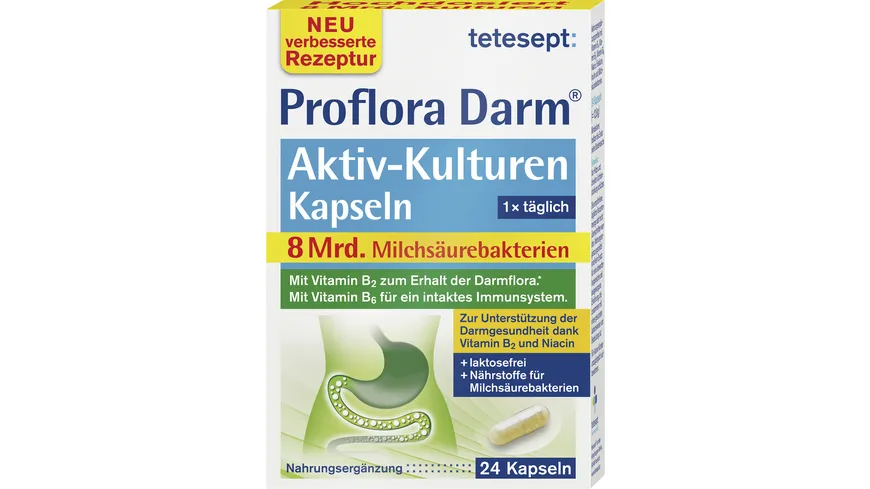 tetesept Proflora Darm Aktiv-Kulturen Kapseln 24 Stück