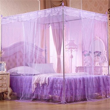 Rutaqian Moskitonetz Moskitonetz für Full Queen King Bett Kein Rahmen Dome Mückenschutz