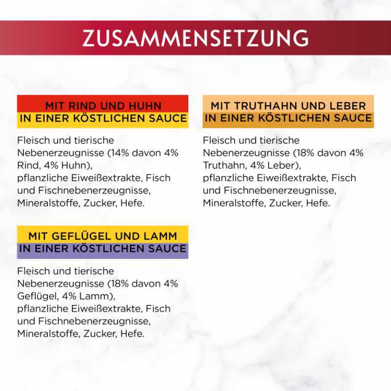GOURMET Nassfutter GOURMET Mon Petit Intense 8x6x50g Duetti mit Fleisch