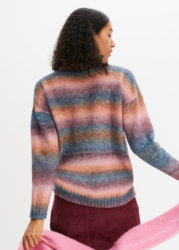 Pullover mit Farbverlauf und Wollanteil