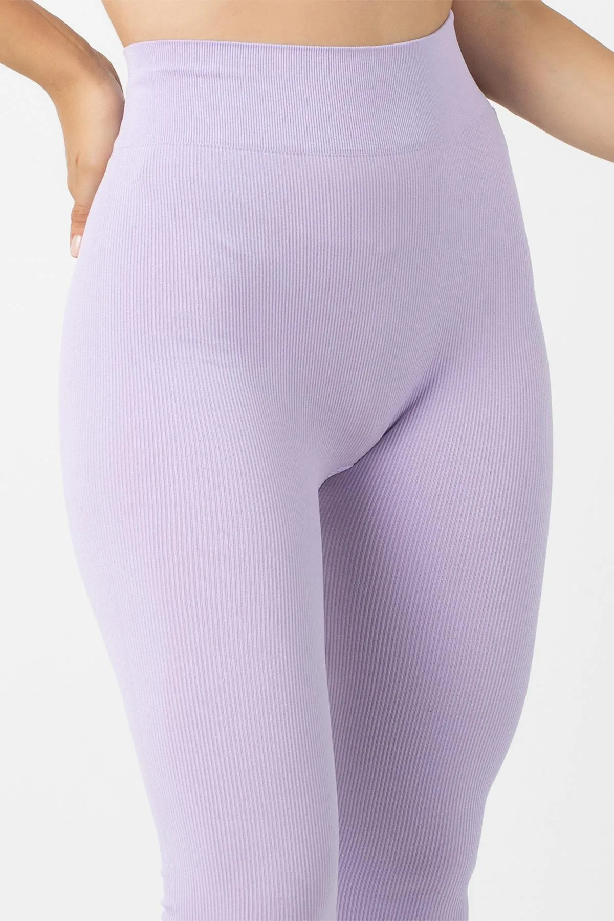 Doremi  Nahtlose gestrickte Leggings mit hoher Taille
