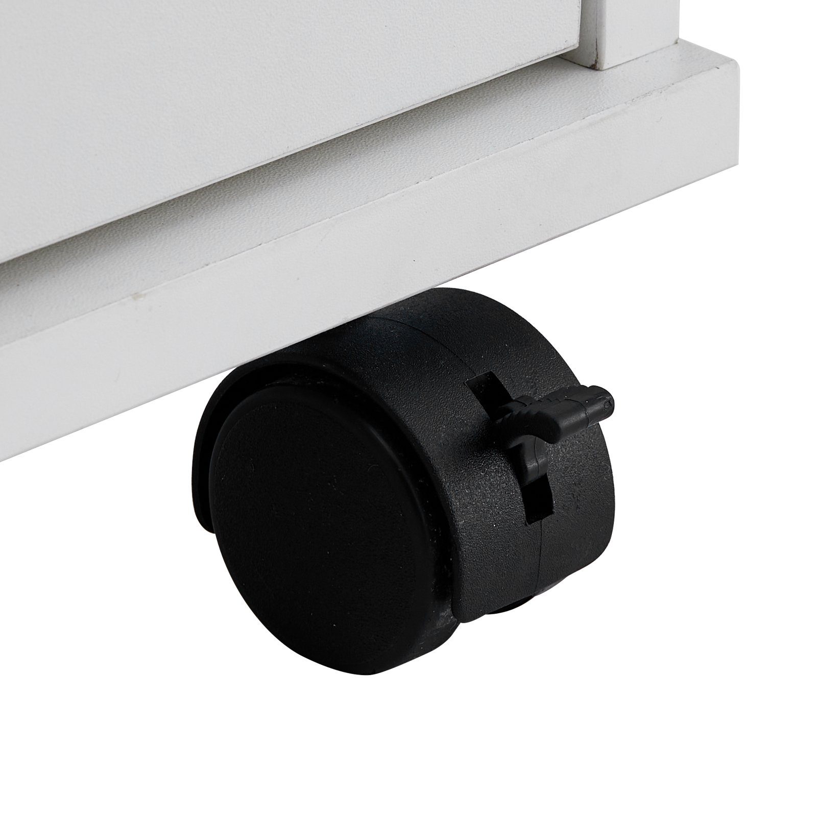 CLIPOP Aktenschrank Mobiler Aktenschrank mit 3 Schubladen 60x40x60cm abschließbar Büro-Rollschrank mit Rollen