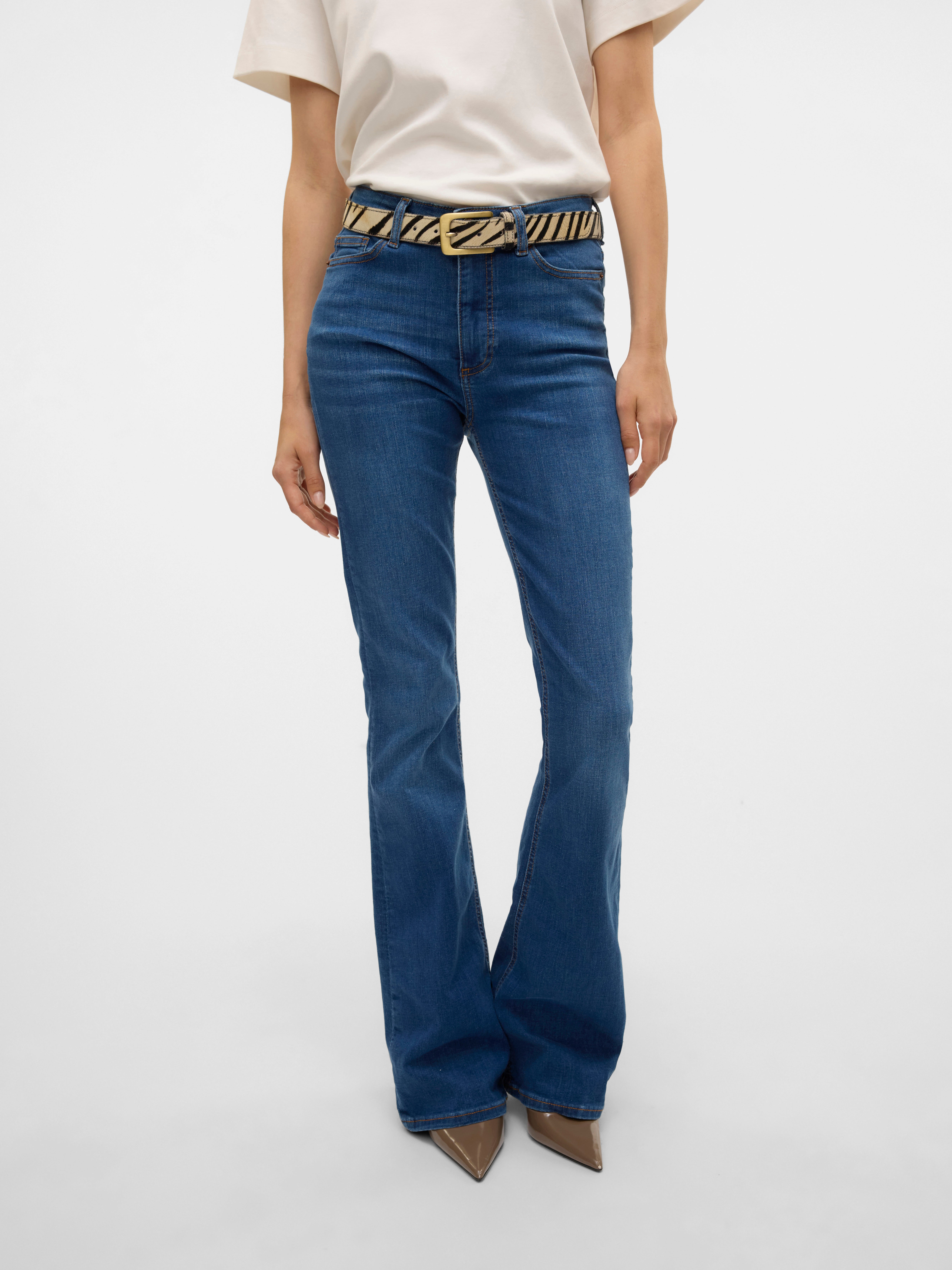 VMSIGA Hohe Taille Ausgestellt Jeans