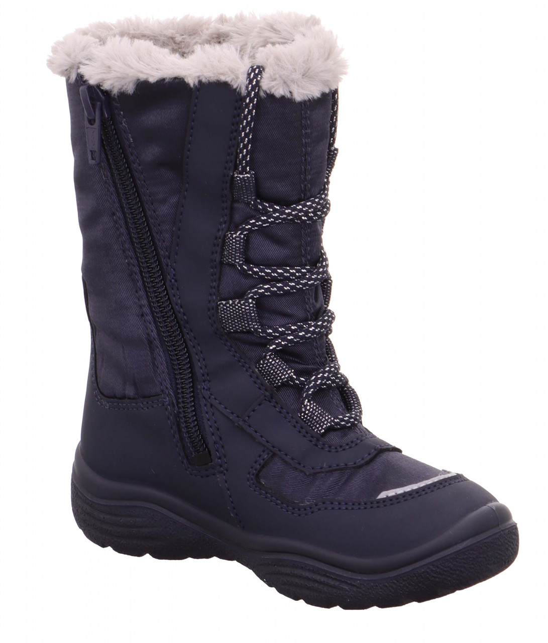 CRYSTAL - BlauStiefel mit Reißverschluss