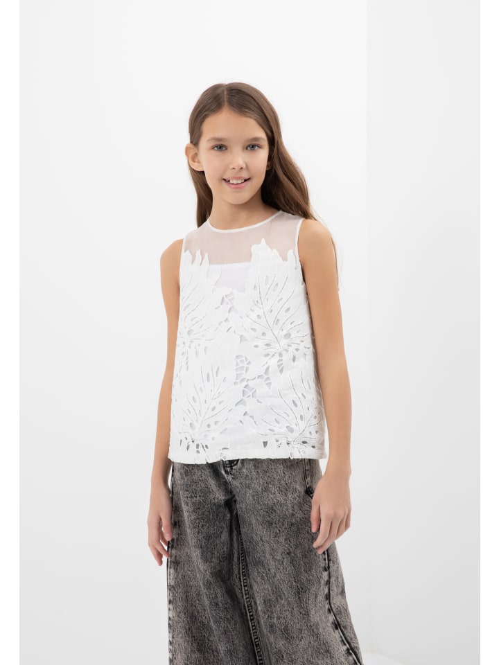 Gulliver Ärmellose Bluse in Weiss günstig kaufen 134