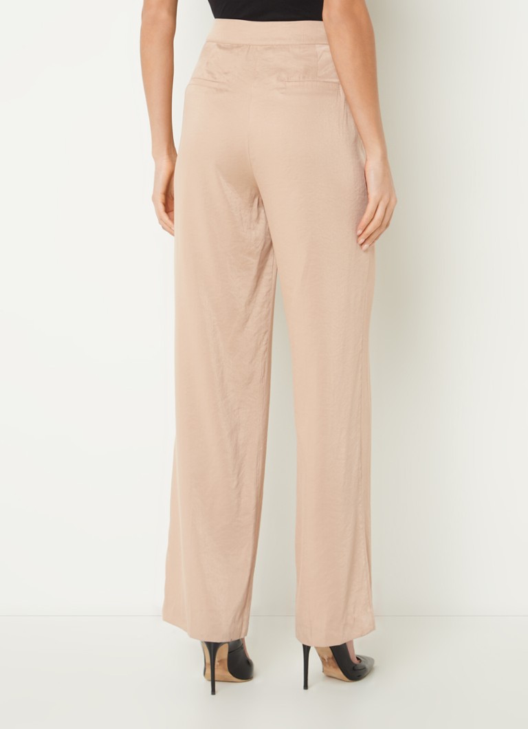 Aaiko Tary high waist straight fit trousers with side pockets