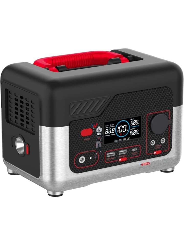 COFI 1453 Tragbare Elektrostation 600W (max. Ausgang) - Lithium-Ionen-Akku in Schwarz günstig kaufen onesize