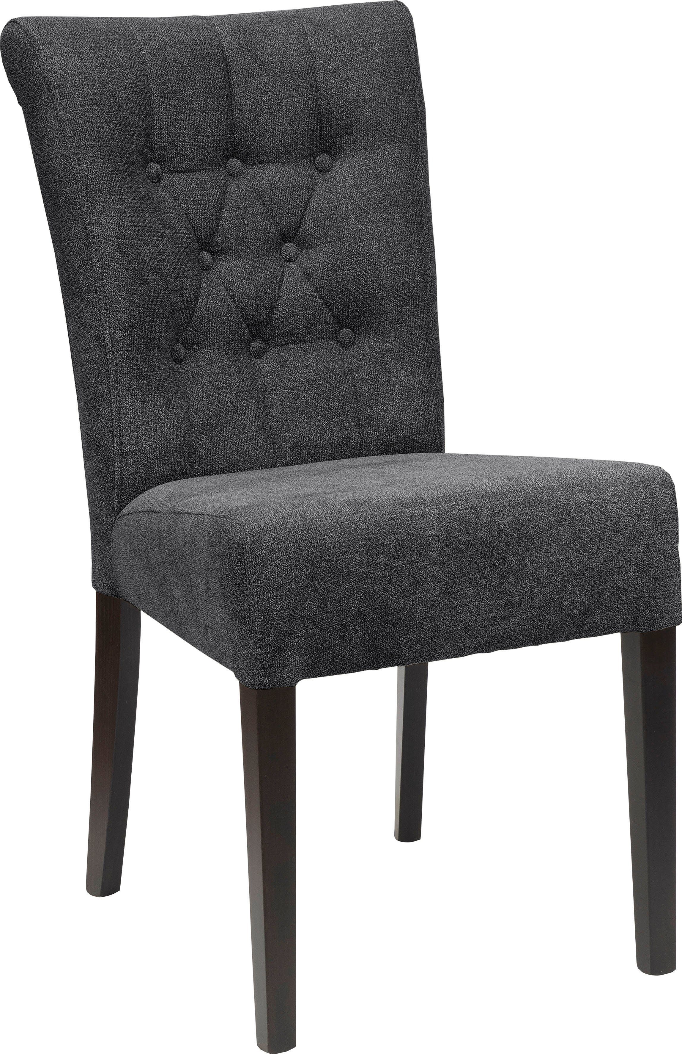 Home affaire Polsterstuhl Queen (Set, 2 St), Esszimmerstuhl mit Knopfheftung, 2er, 4er oder 6er Set