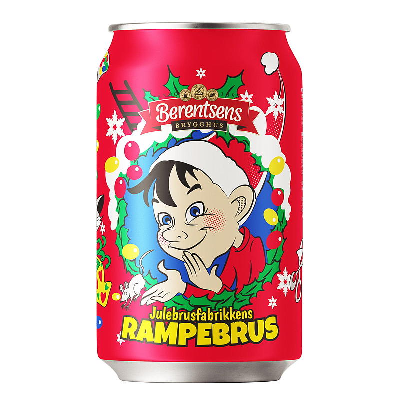 Julebrus m/sukker 0,33 l Rampebrus