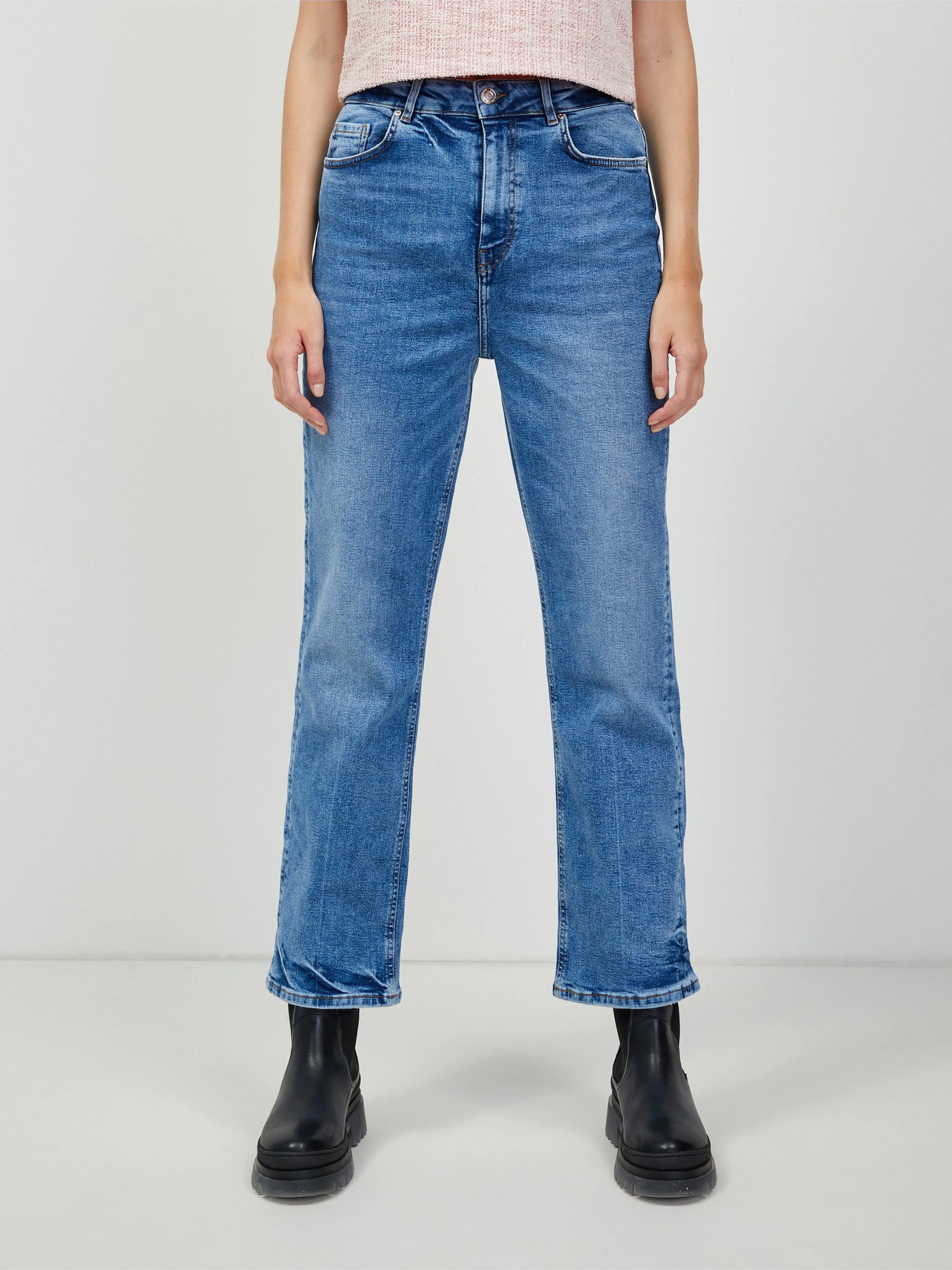 Blaue Damenjeans Straight Fit ORSAY