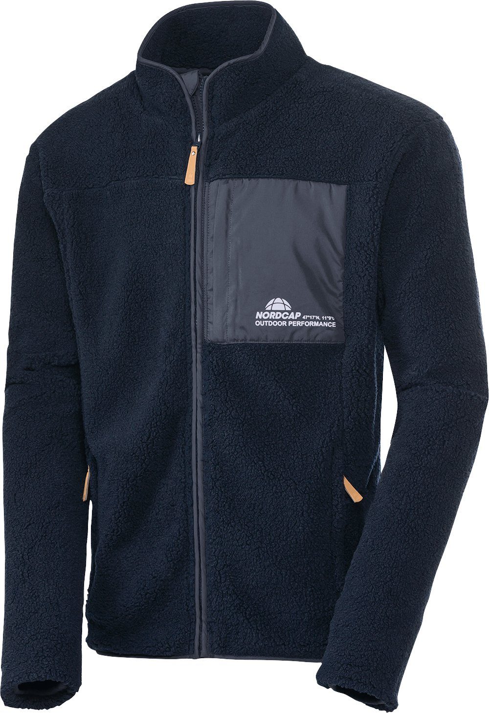 Nordcap Fleecejacke sportlich-bequem, aus flauschigem Teddy-Fleece