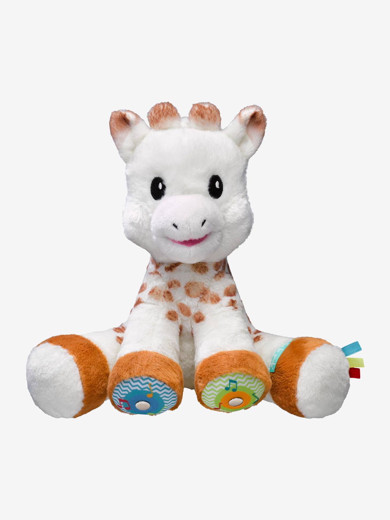 Peluche Sophie la girafe touch and music VULLI blanc