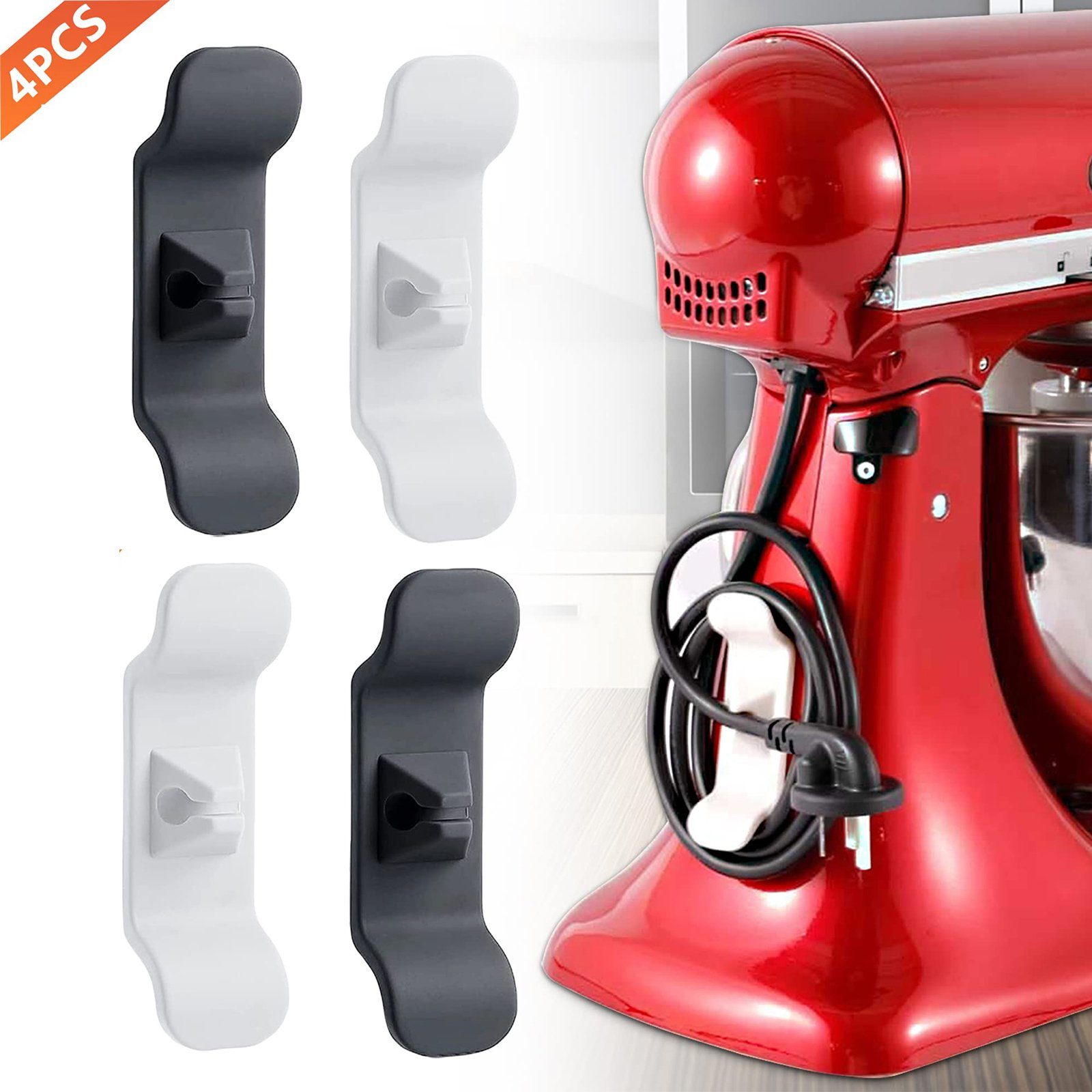 Beyamis Allzweckkiste 4er-Pack Kabel-Organizer für Kleingeräte, Kaffeemaschine