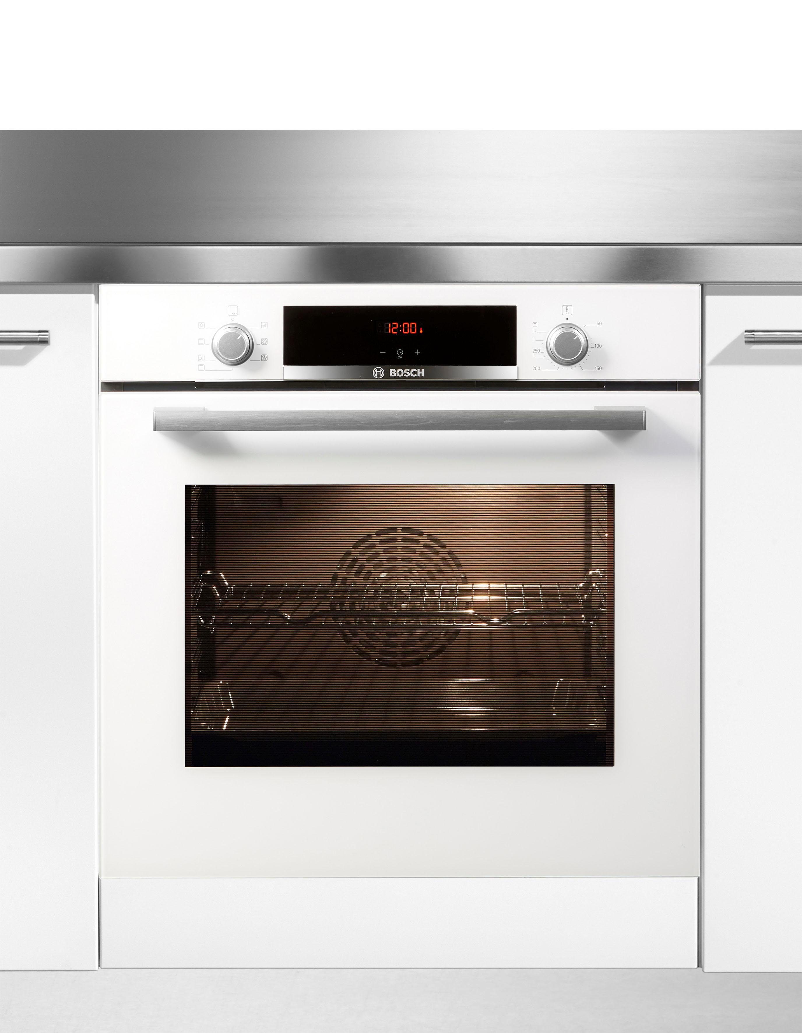 BOSCH Einbaubackofen 4 HBA533BW1, mit Teleskopauszug nachrüstbar, ecoClean Direct