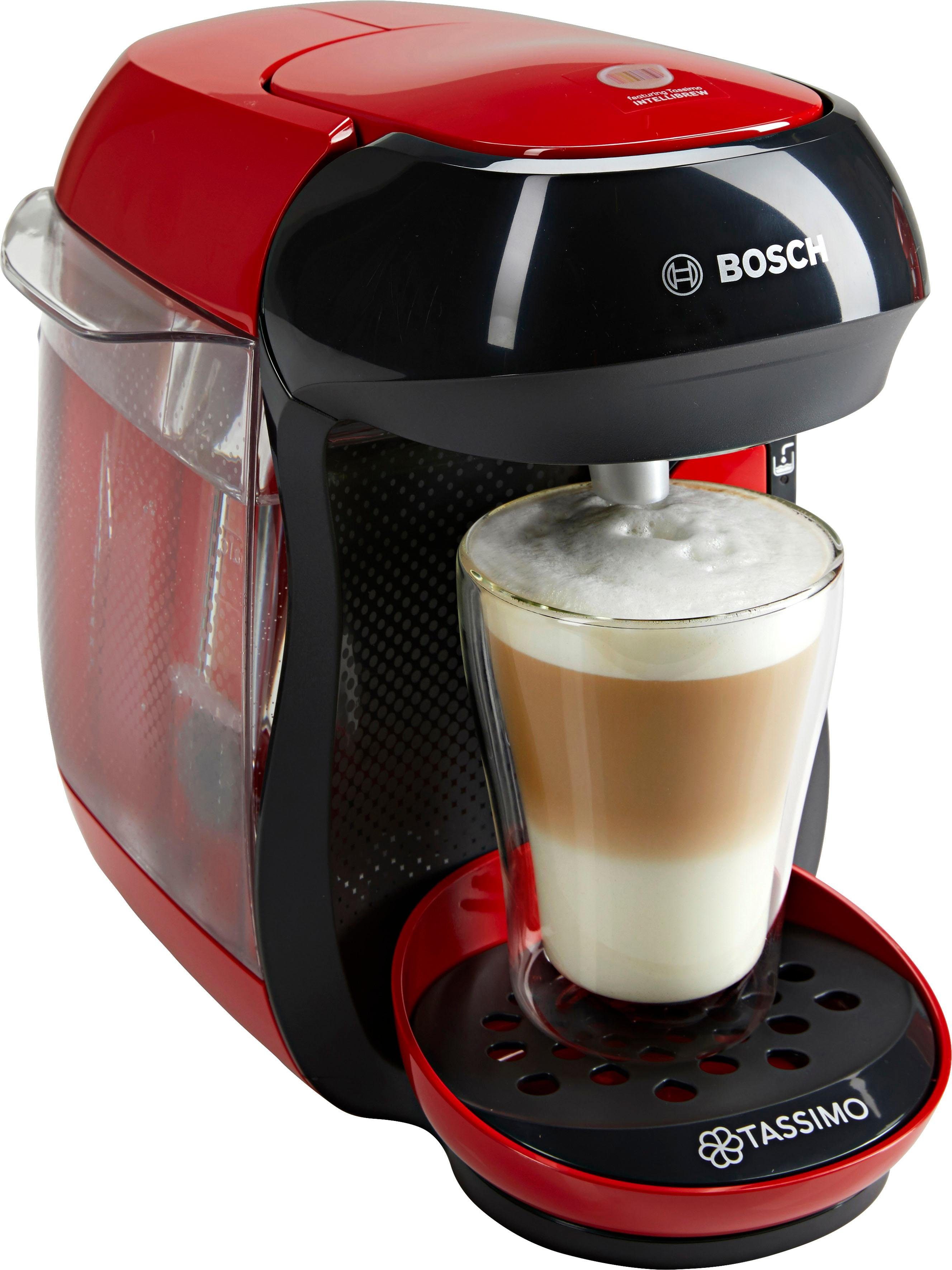 TASSIMO Kapselmaschine HAPPY TAS1003, 1400 W, vollautomatisch, geeignet für alle Tassen, platzsparend