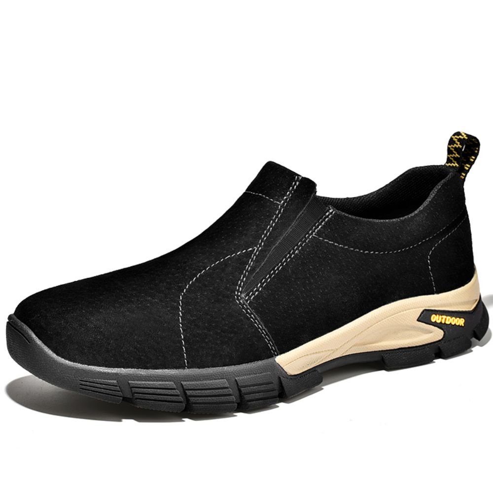 HUSKSWARE Slipper (Saisonschuhe aus Nubukleder, atmungsaktiv, Verschleißfest) Lässige Business-Lederschuhe, leichte Herrenschuhe, Outdoor-Schuhe