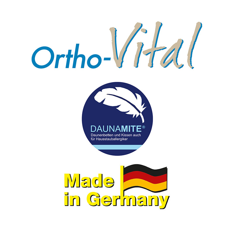 Ortho-Vital 3-Kammer-Kopfkissen, ca. 80 x 80 cm