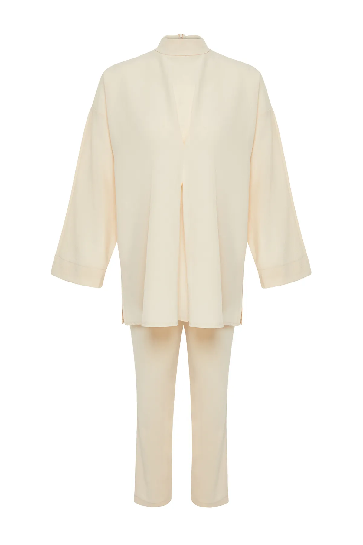 Trendyol Modest  Unteres und oberes Aerobin-Set aus Steingewebe TCTSS24US00055