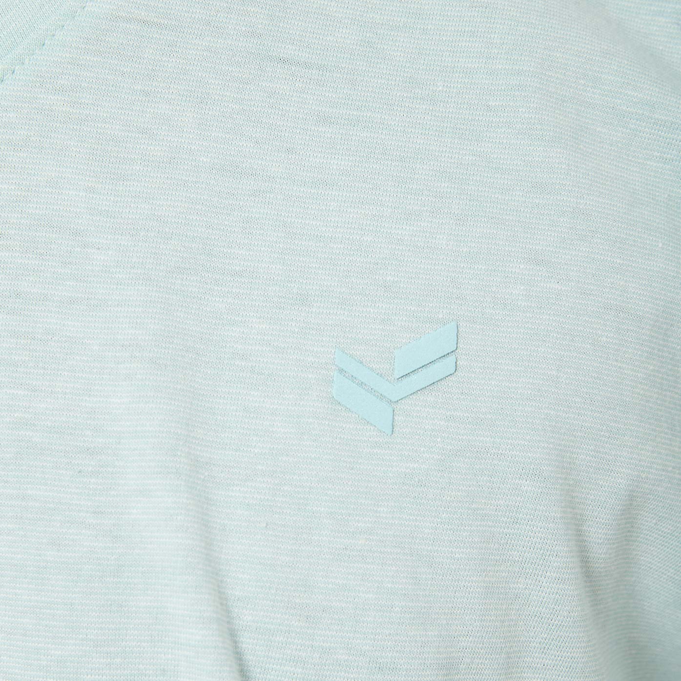 SAVE   T-shirt bleu chiné Homme en 100% coton